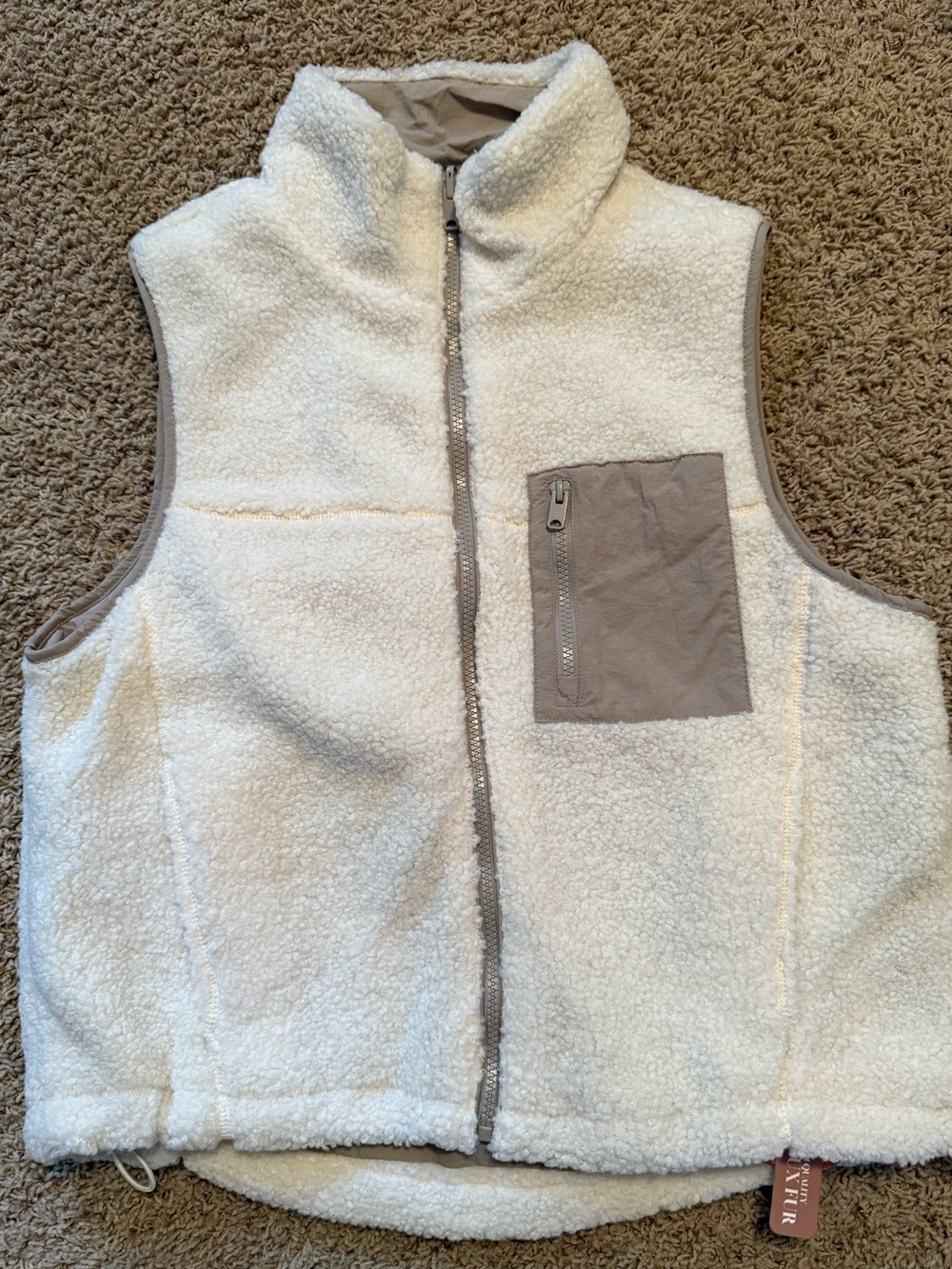 Reversible Sherpa vest
